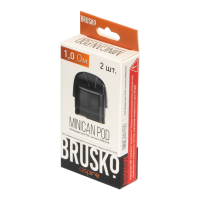 Картридж для Brusko Minican 1,0 Ом 3,0 Мл (Черный)