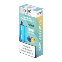 Одноразовая электронная сигарета ISOK BOXX 5500 Лимонад ежевика-лимон